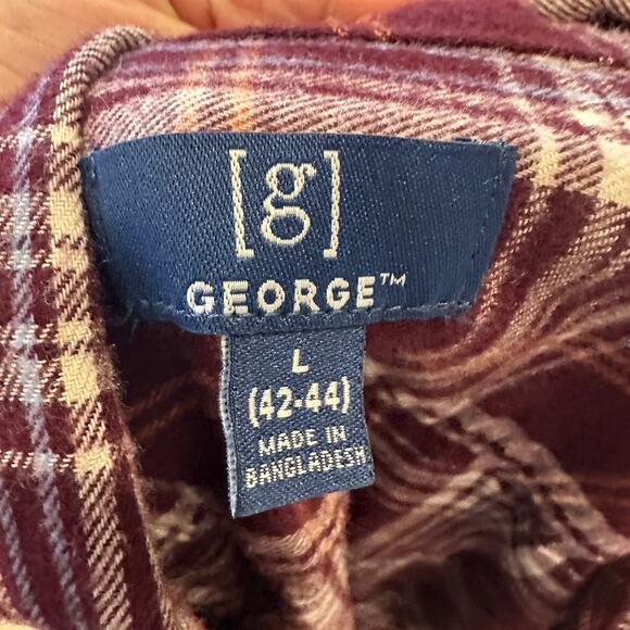 University of Montana Grizzlies Plaid Flannel Shirt LARGE Oversized Football UM - Picture 5 of 6